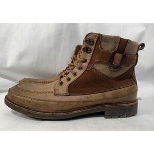 Madden NYC Men's Noel Zip Buckle Boots, Brown, Size Men's 9.5